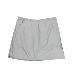 Sz 14 Patagonia Womens Active Skort Tan Beige Hiking Golf Skirt Side Zipper